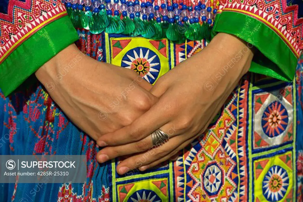Thailand, Chiang Mai, Hmong Hilltribe, Woman, Hands