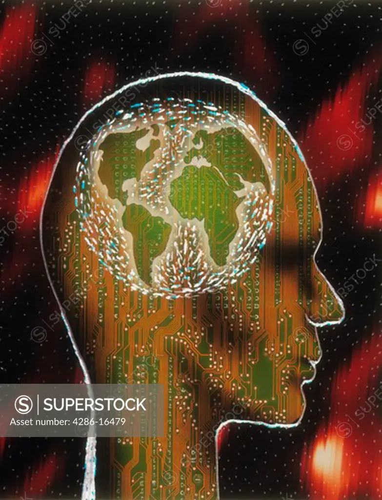 Head with circuit board,