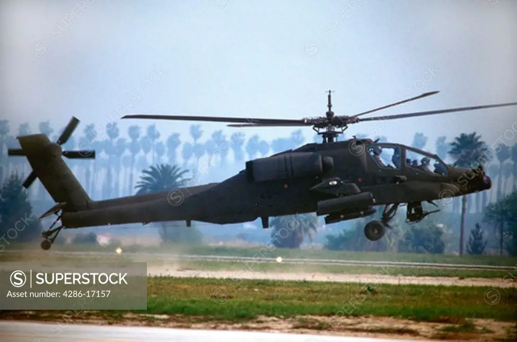 AH64 Apache helicopter