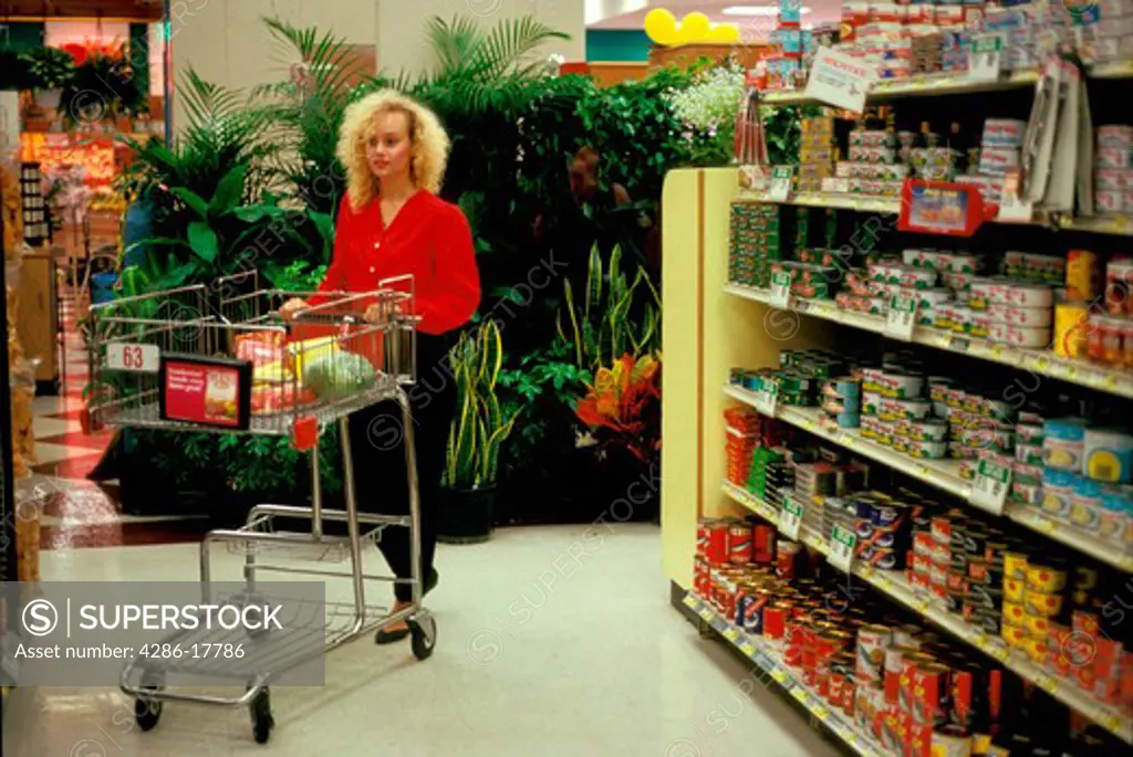 Woman food shopping #559