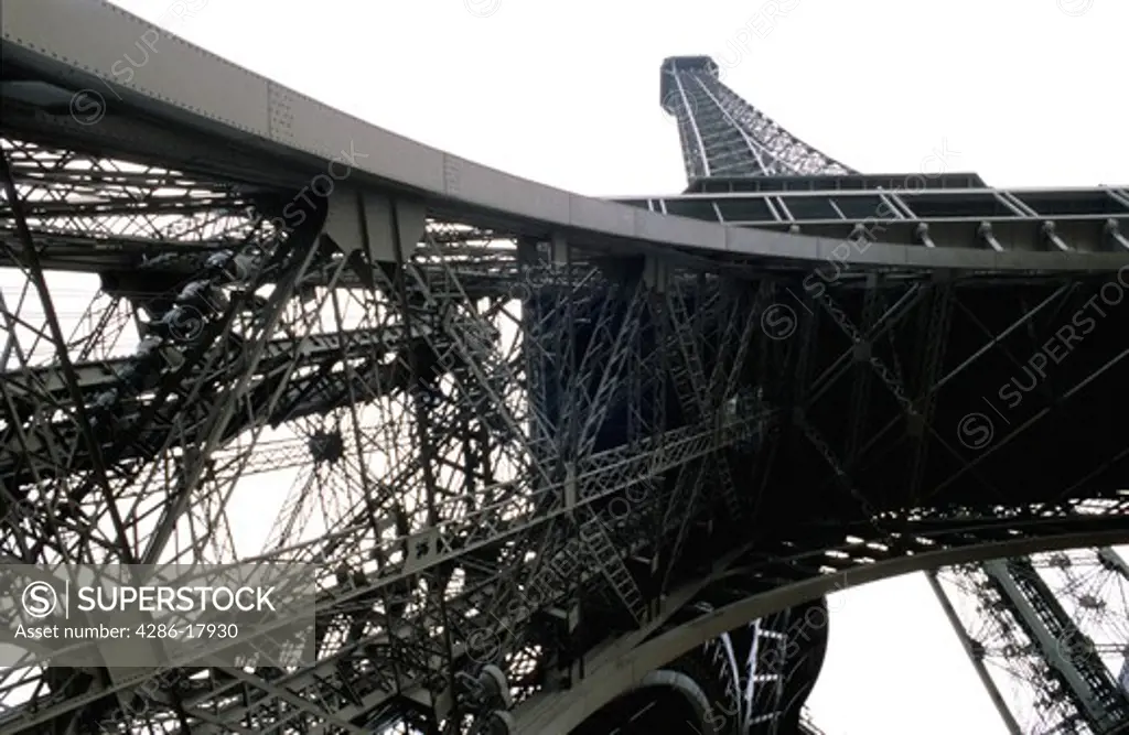 Looking Upwards - Eiffel Tower - Paris - France