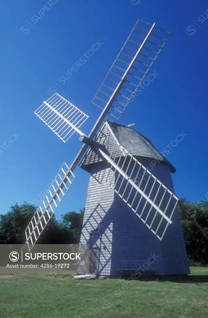 windmill, Cape Cod, Massachusetts, Brewster, 1795 Windmill at the Brewster Historical Society in Brewster, Massachusetts.