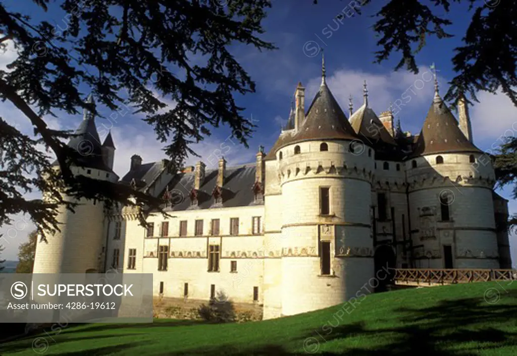 Loire Valley, castle, France, Chaumont, Loire Castle Region, Europe, Chateau de Chaumont a 15th century castle in the Loire Valley Region.