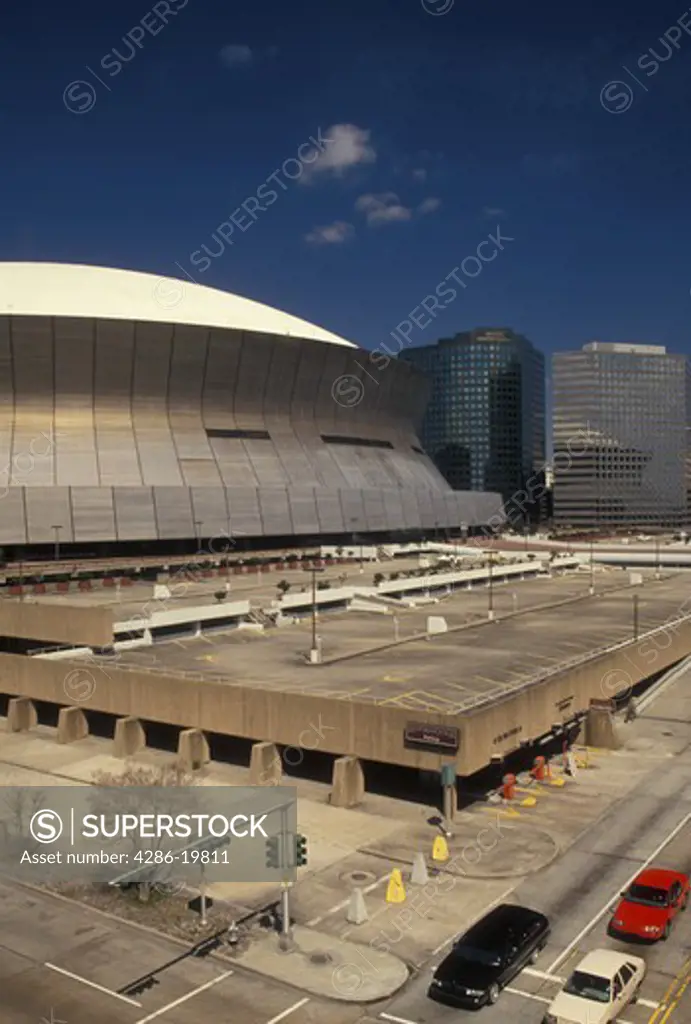 New Orleans, Superdome, stadium, Louisiana, LA, Louisiana Superdome in New Orleans.