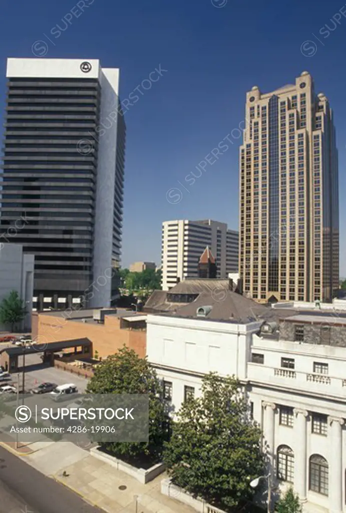 skyline, Birmingham, AL, Alabama, Skyline of downtown Birmingham.