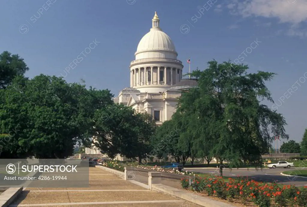 State Capitol, Little Rock, State House, AR, Arkansas, Arkansas State Capitol Building in the capital city of Little Rock.