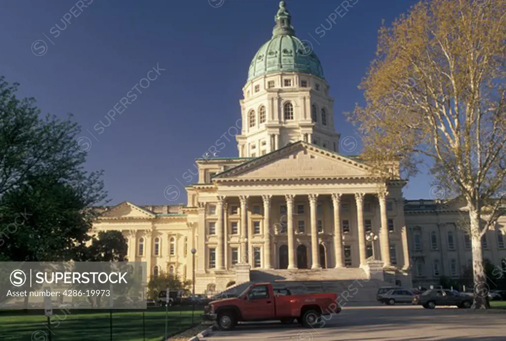 State Capitol, Topeka, State House, KS, Kansas, Kansas State Capitol Building in the capital city of Topeka.