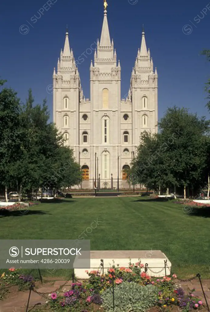 Brigham Young, Salt Lake City, UT, mormons, temple, Utah, Brigham Young's grave outside the Mormon Temple in Salt Lake City. The Church of Jesus Christ of Latter-day Saints.