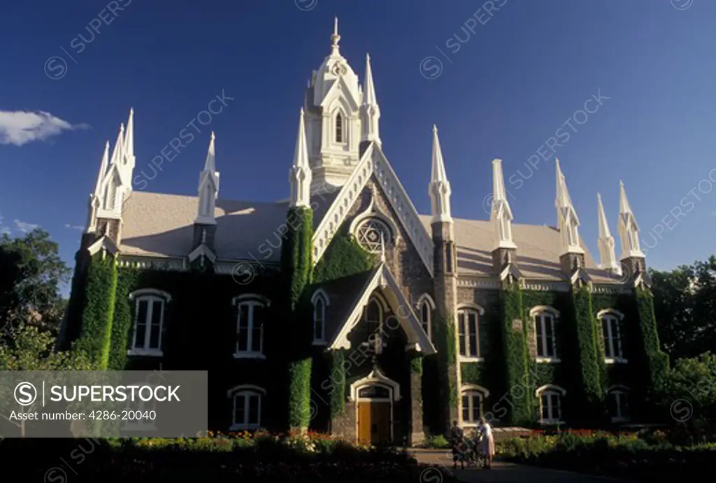 mormons, Salt Lake City, UT, Utah, Assembly Hall at Temple Square in Salt Lake City. The Church of Jesus Christ of Latter-day Saints.