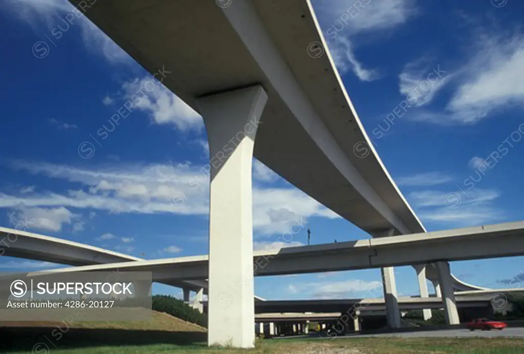 roads, bridges, expressway, Atlanta, GA, Georgia, Interstate 85 and 285 bridges at the Tom Moreland Interchange (Spaghetti Junction) in Atlanta. 
