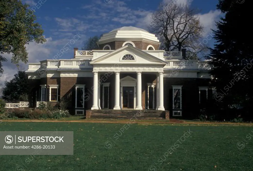 Monticello, Charlottesville, VA, Virginia, Monticello, home of Thomas Jefferson, in Charlottesville in the fall. 