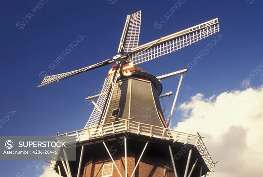 windmill, Netherlands, Holland, Groningen, Delfzijl, Europe