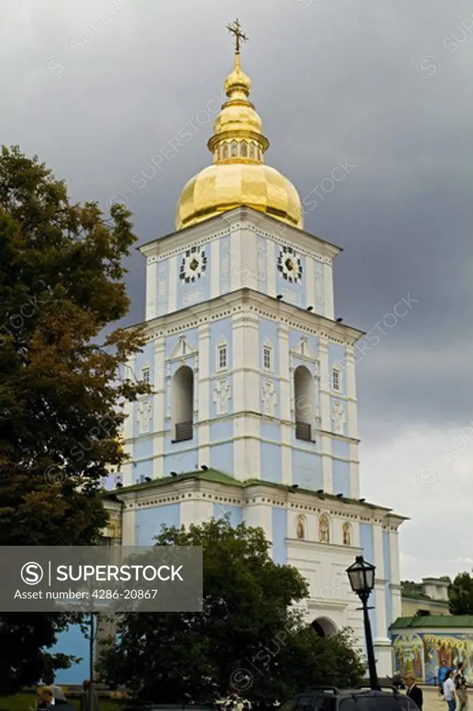 St. Michael's Golden-Domed Clock Tower, Kiev, Ukraine, Ukrainia