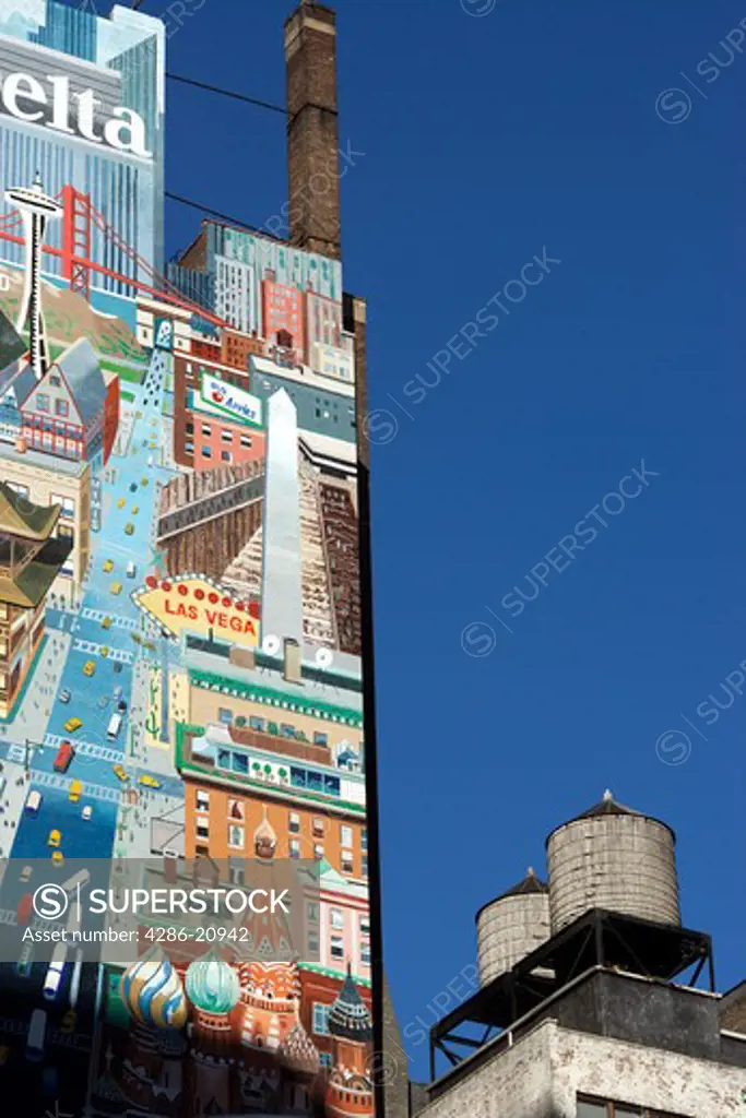 Mural on 34th St. and 8th Avenue., New York, NY, USA, Brent C. Brolin