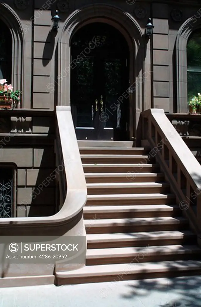 Brownstone stairs., Brooklyn, NY, USA, Brent C. Brolin