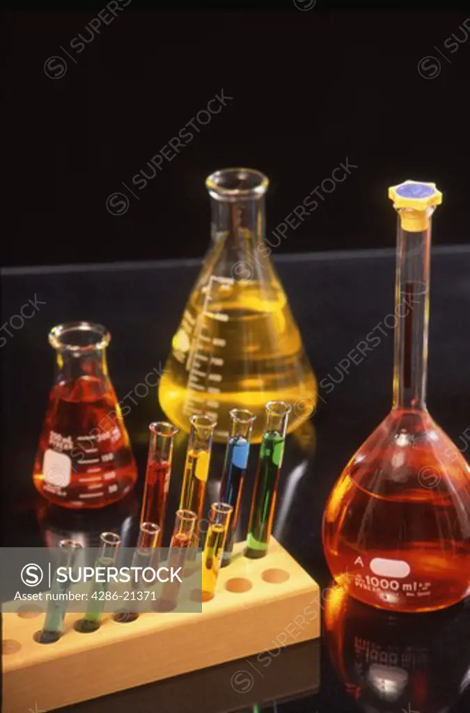 Chemistry flasks and tubes 