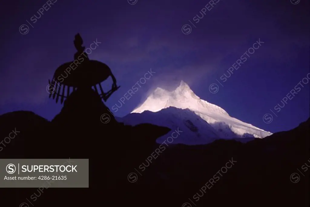 Mount Manaslu in Nepal.