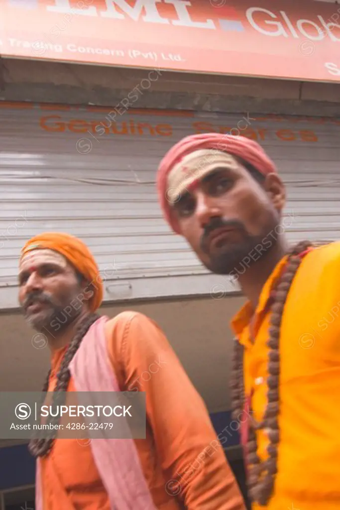 2 Hindu Holy Men in Kathmandu Nepal