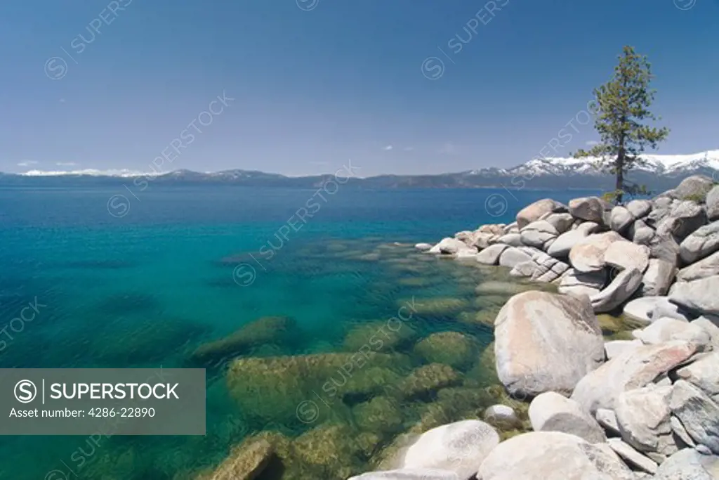 The east shore of Lake Tahoe in Nevada