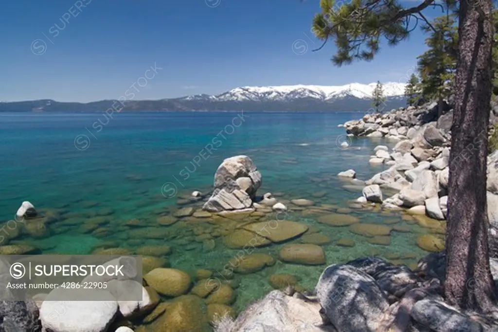 The east shore of Lake Tahoe in Nevada