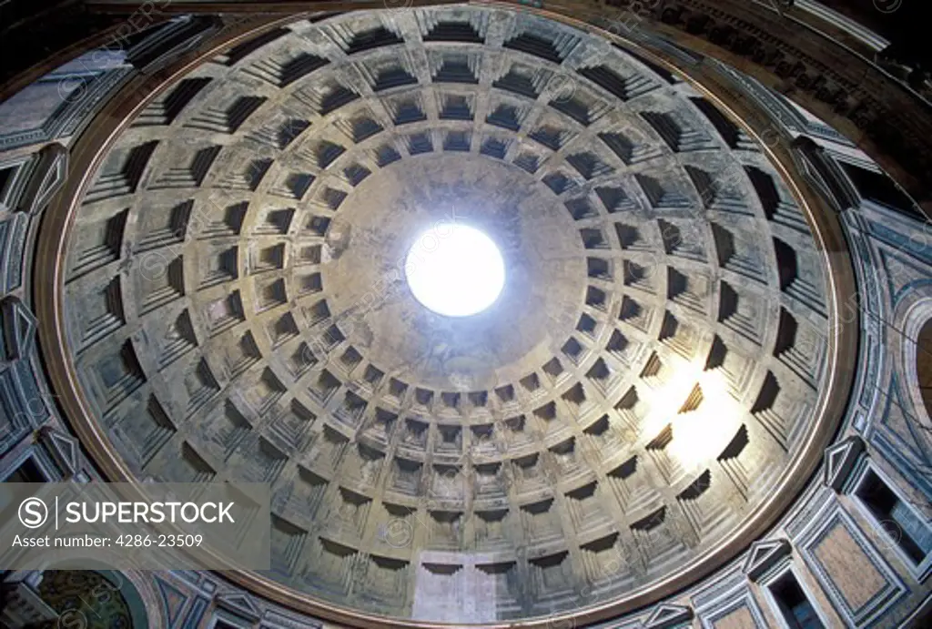 Italy Rome Interior of the Pantheon