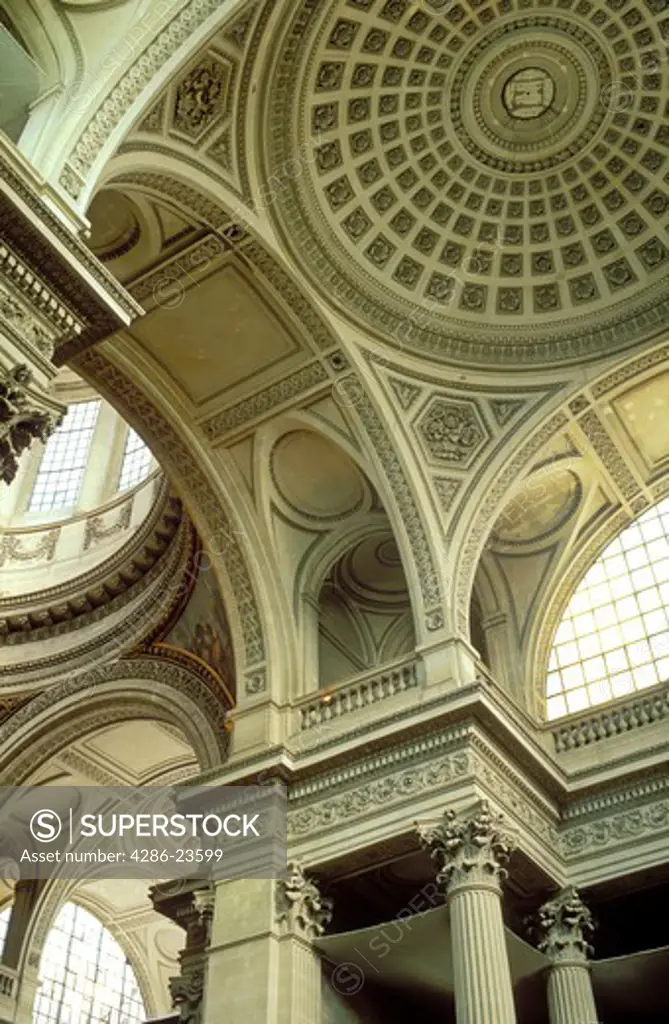 France Paris Interior view of the Pantheon