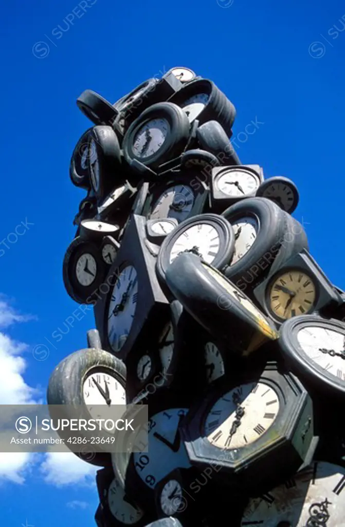 France Paris Sculpture of clocks