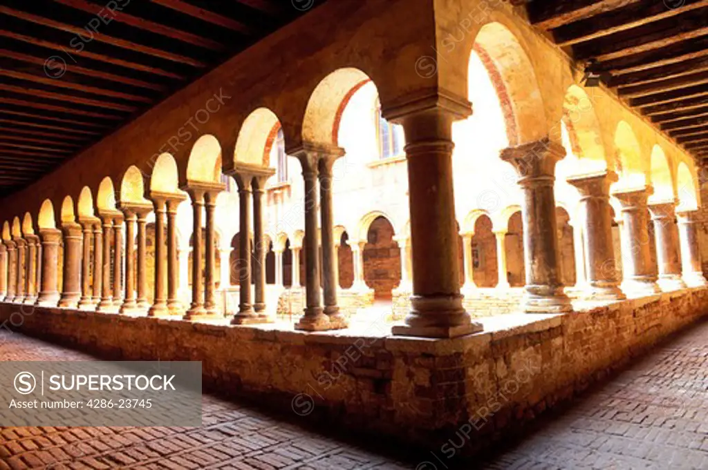 Italy Venice Museo Diocesano The cloister of Sant Apollonia is the only Romanesque building in Venice