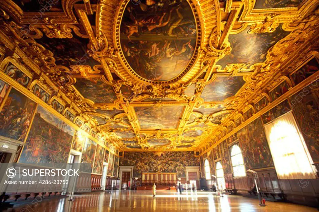 Italy Venice The Doge s Palace Sala del Maggior Consiglio The Great Council Hall 