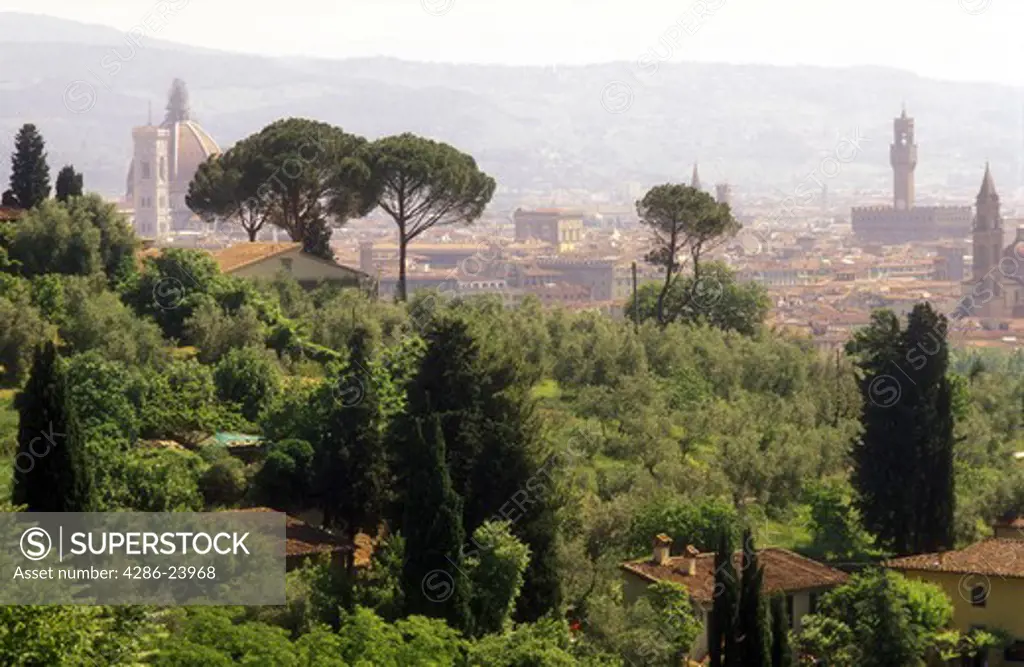 Italy, Florence, Tuscany, View of Florence skyline