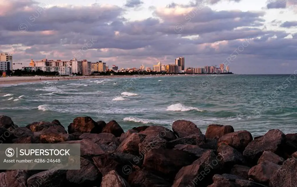 Miami, Florida South Beach cityscape                                