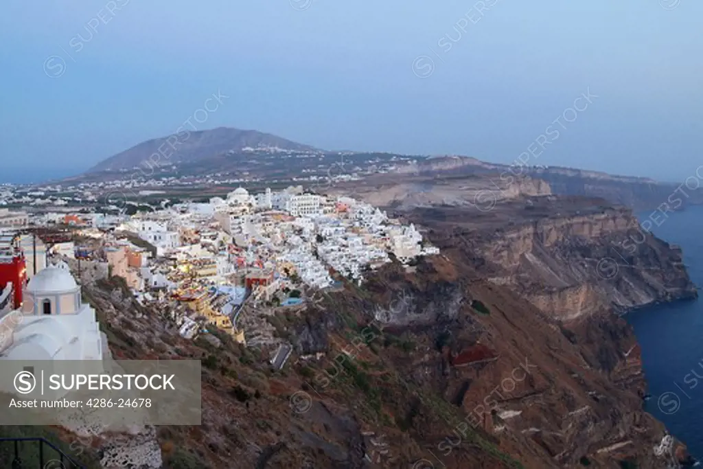 Village of Fira in Santorini Greece