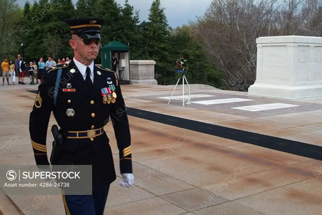 Tomb of the Unknown Soldier in Arlington Cemetery