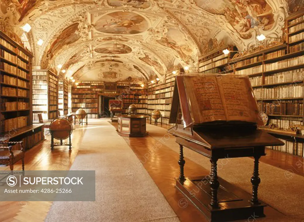 Theological Hall in the Strahov Library at Strahov Monastery in Prague