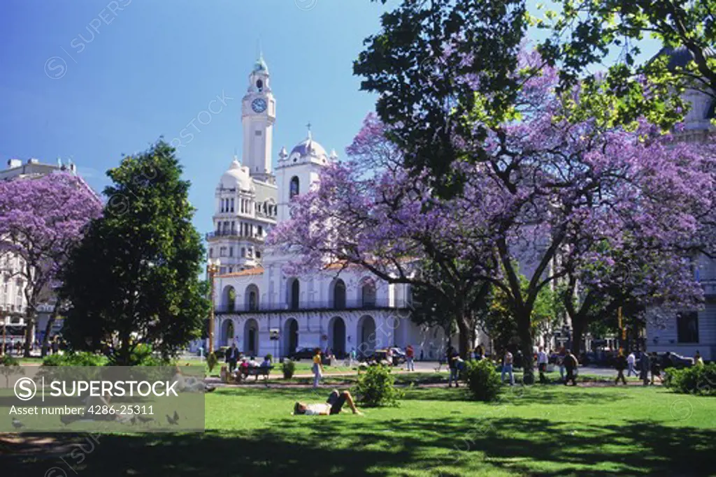 The Cabildo and Clock Tower at Plaza de Mayo in Buenos Aires