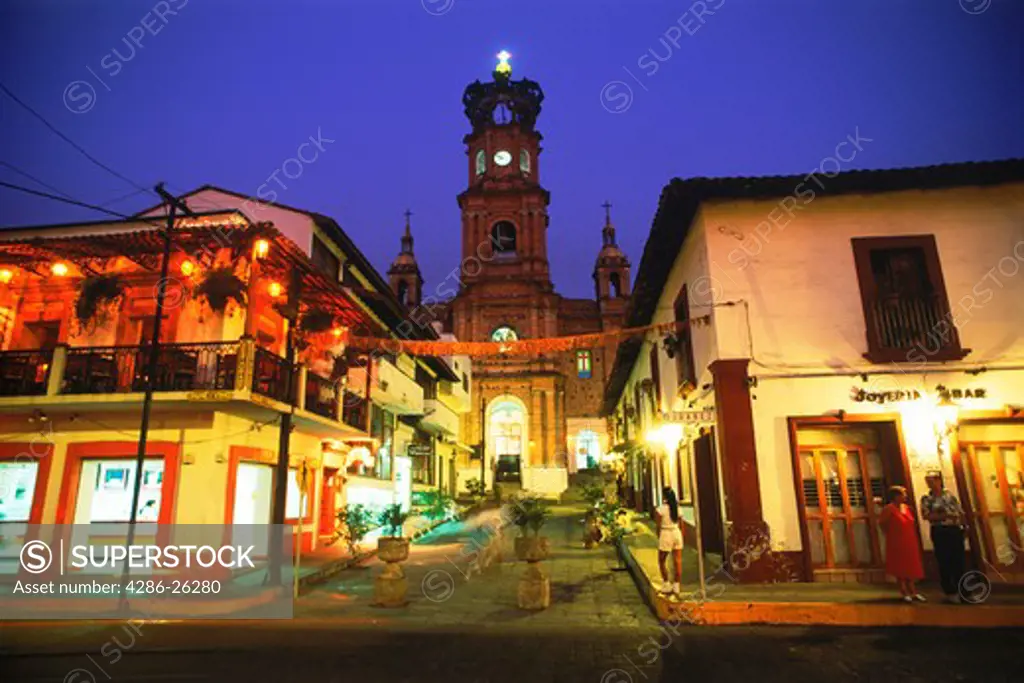 Church of Guadalulpe in Puerto Vallarta in Jalisco State Mexico