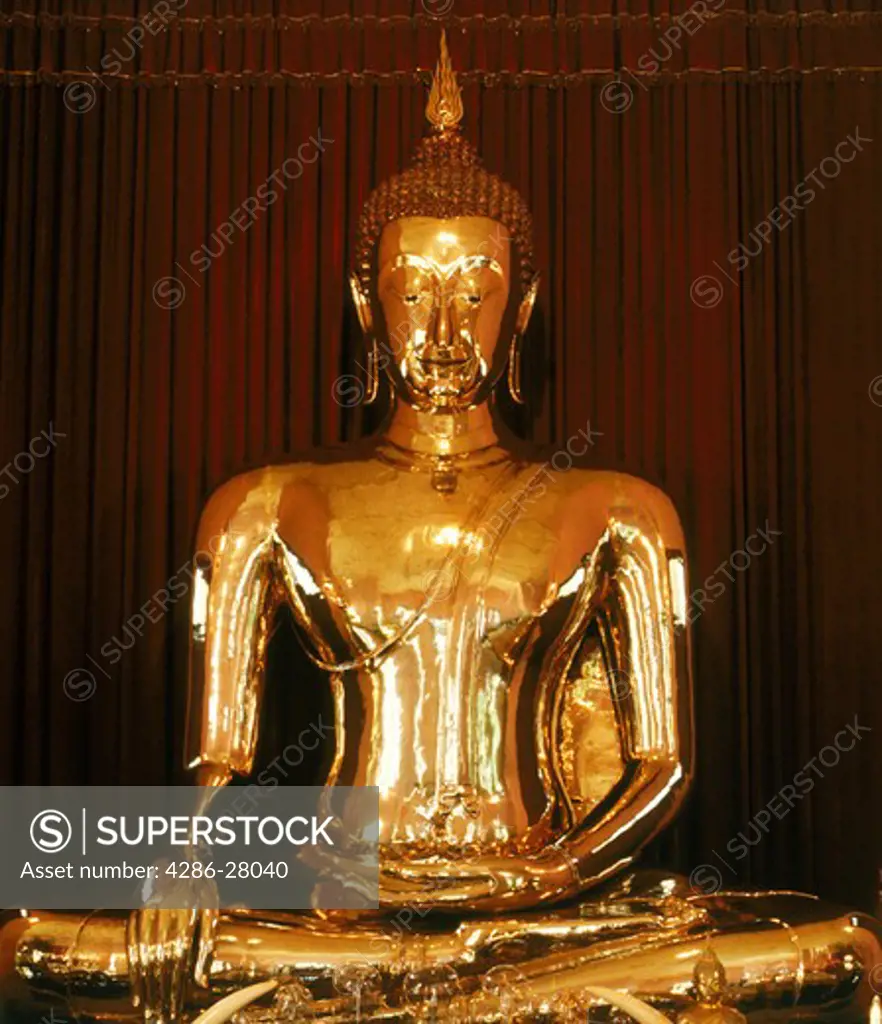 Golden Buddha at Wat Traimit in Bangkok Thailand