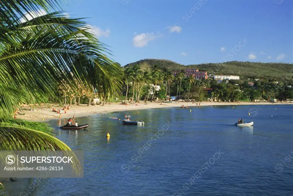 Anse Mitan at Pointe du Bout on Martinique Island in Caribbean