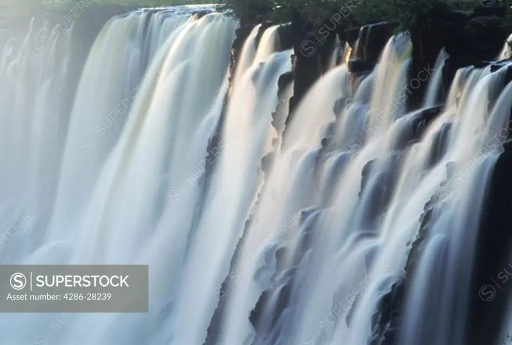 Zambezi River and Victoria Falls between Zimbabwe and Zambia