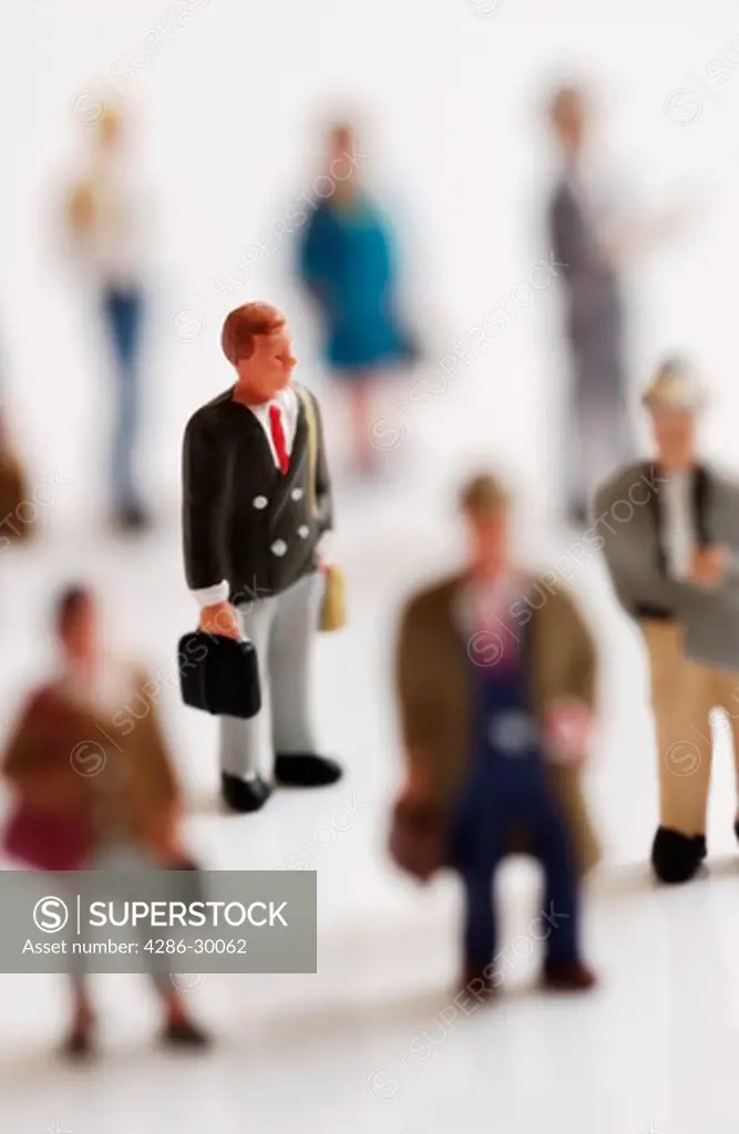 Crowd of business people figures