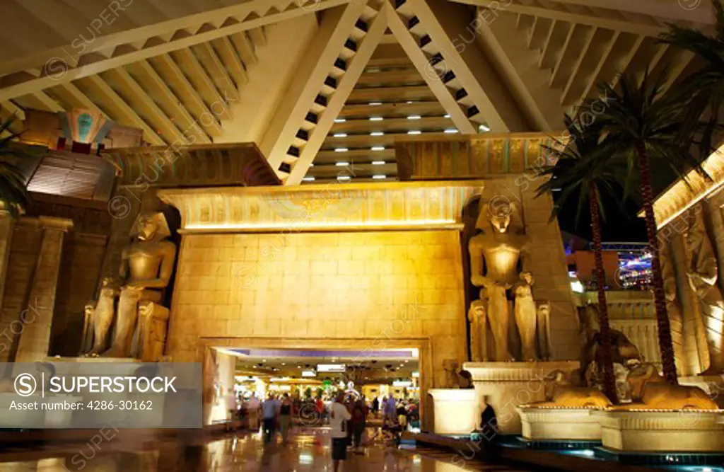 Interior of the Luxor hotel and casino Las Vegas, Nevada 