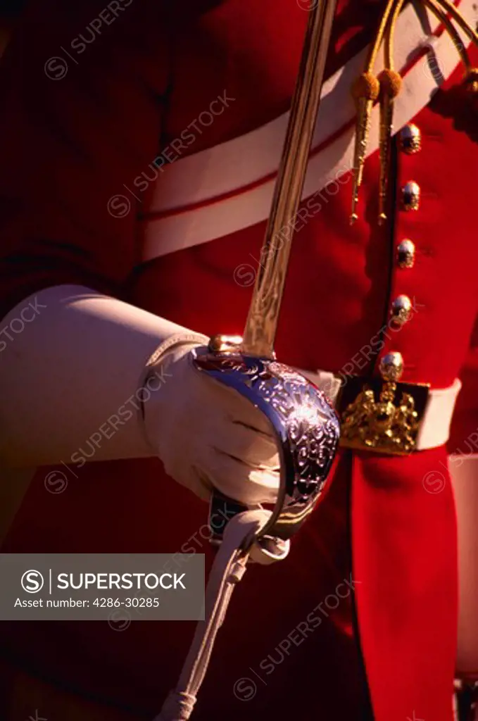 Guard at Horse Guards Palace, London.