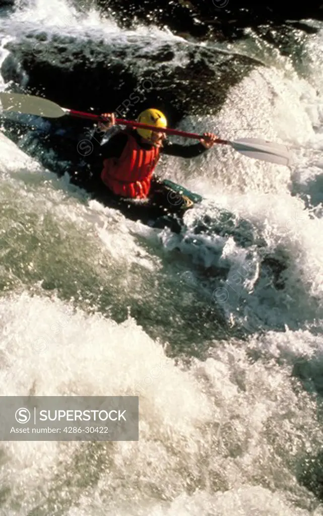 White water kayaking, Chatooga River, SC.