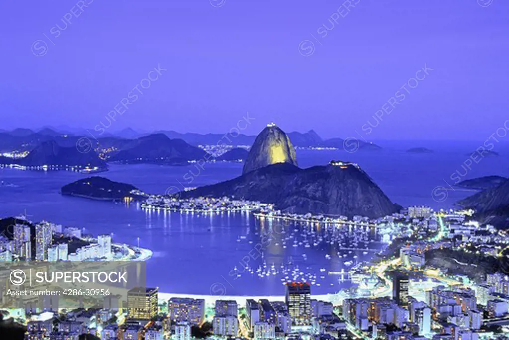 BRAZIL RIO DE JANEIRO. SUGAR LOAF. GUANABARA BAY.