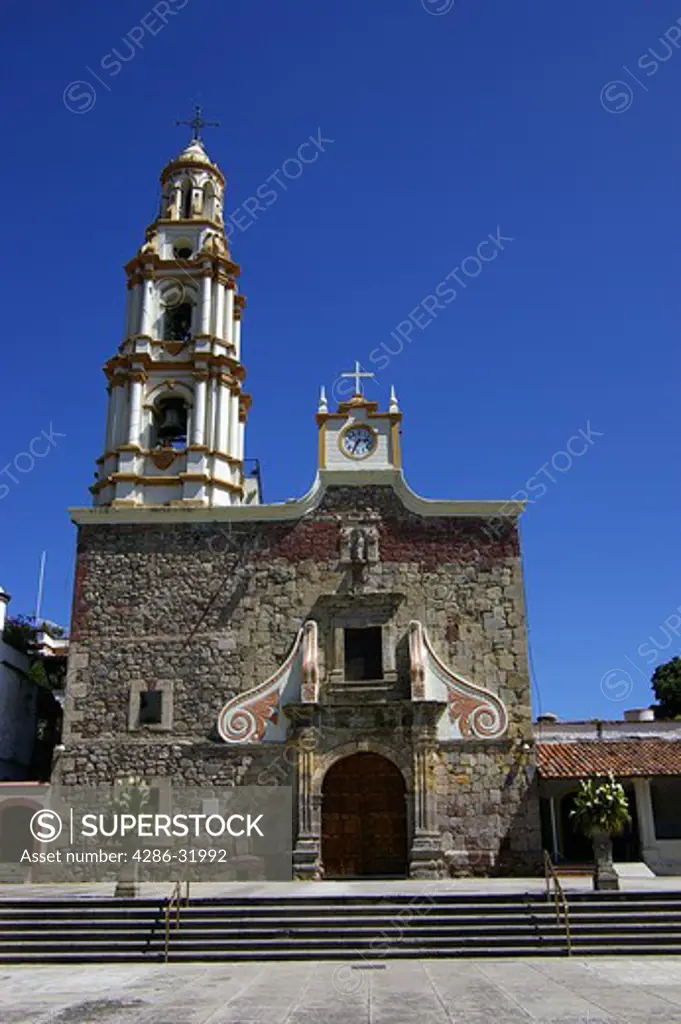 San Andreas Catholic Church, landmark of Ajijic, Mexico
