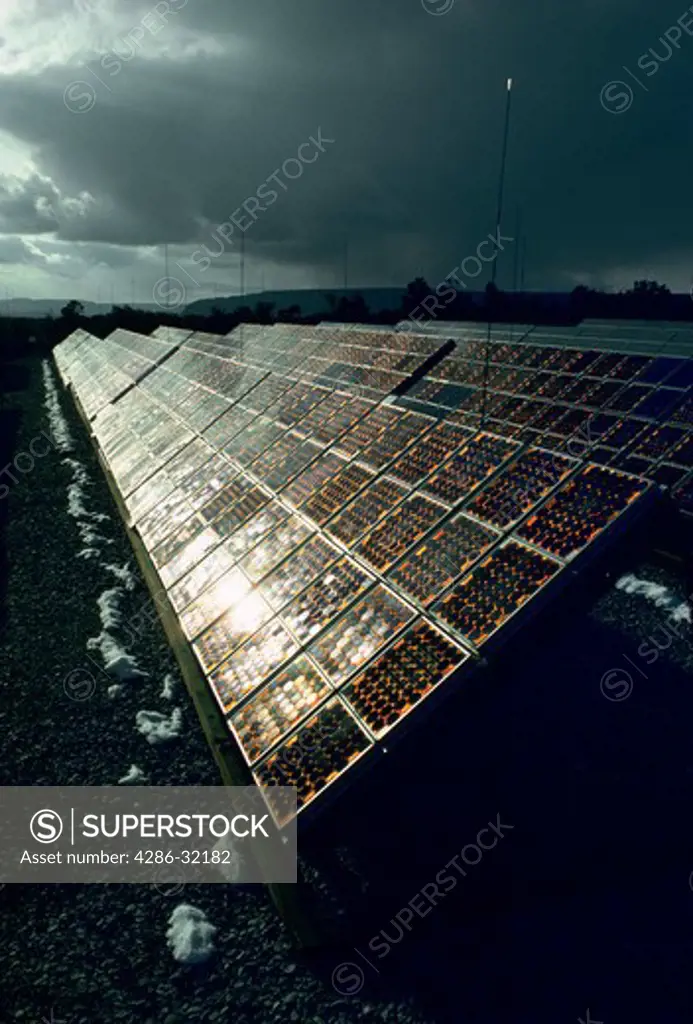 Motorola panels in Solar Photovotaic Array Field in Natural Bridges National Monument, Utah. 