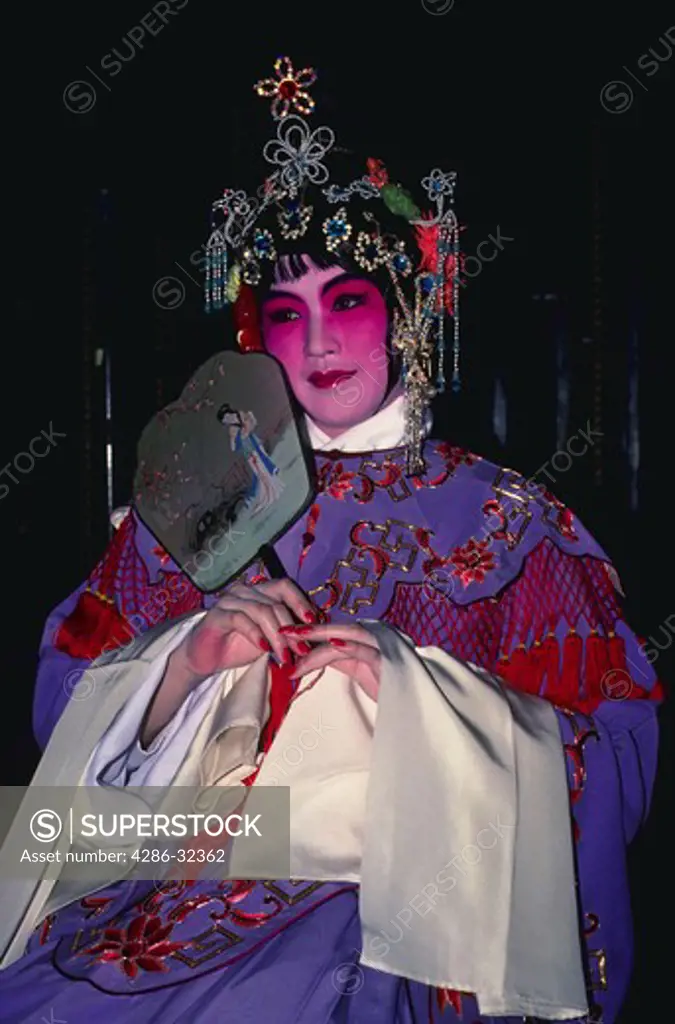Peking Opera actress in costume.