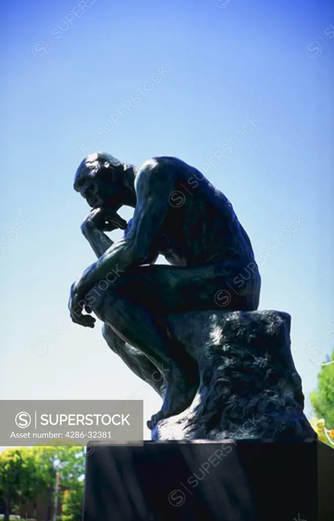 Statue of The Thinker by Auguste Rodin.
