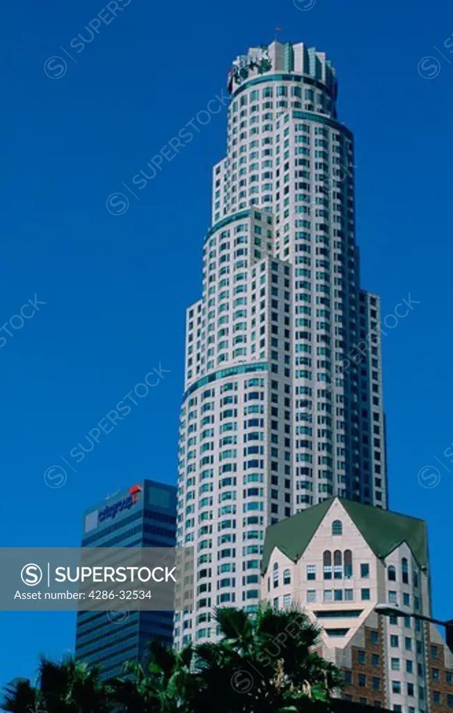 US Bank Tower, Citigroup building, and Millennium Biltmore Hotel, Downtown Los Angeles, CA.
