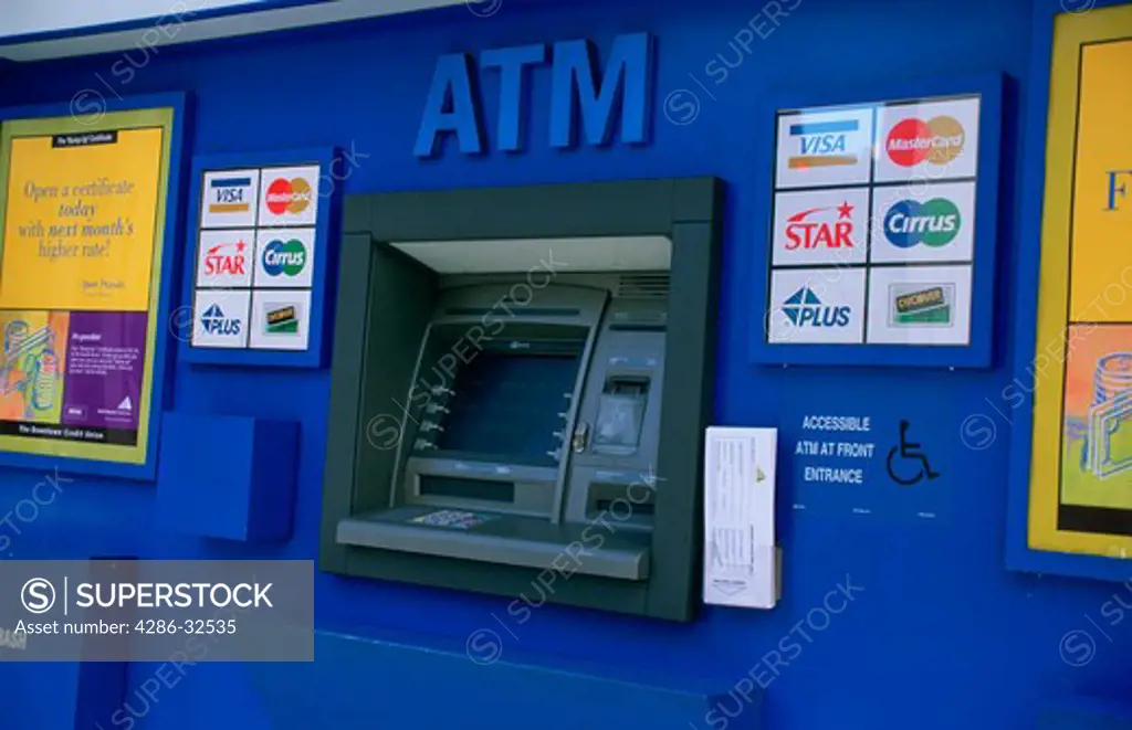 ATM machine at 6th and Flower streets, Los Angeles, CA.  